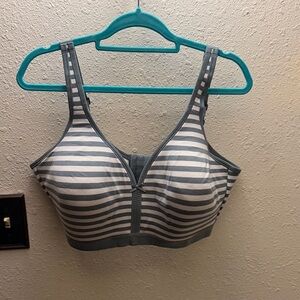 Cacique Gray Striped Bra